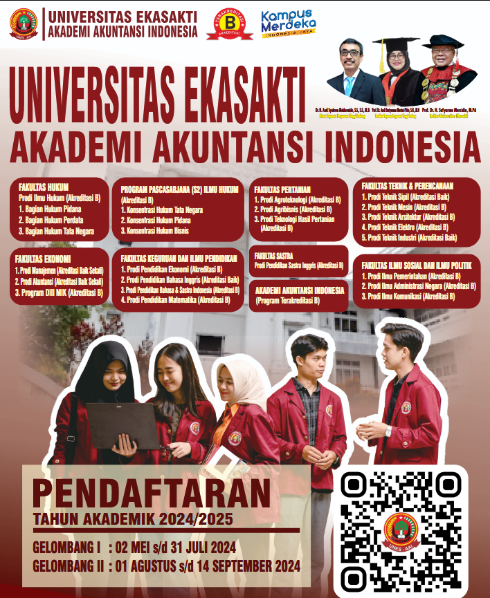 Gelombang II Dibuka: Ayo Daftar di Universitas Ekasakti Sekarang!